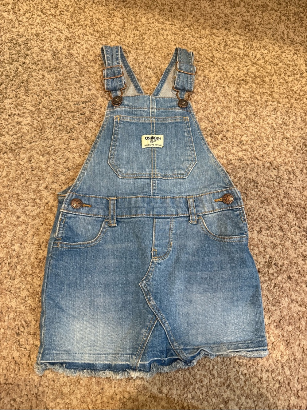 OshKosh B'gosh Light Blue Denim Overall Skirt